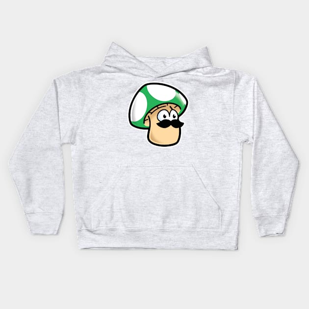 ShroomDood (Green) Kids Hoodie by ArtofJMS